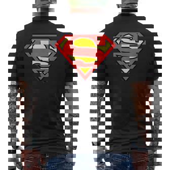 スーパーマン レジェンダリー クラシック ロゴ メンズTシャツ バックプリント - Kawaiitshirt