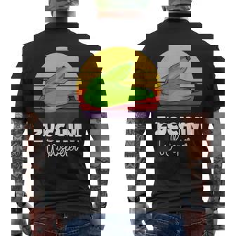 ズッキーニ愛好家 ビーガン ベジタリアン野菜ズッキーニ メンズTシャツ バックプリント - Kawaiitshirt