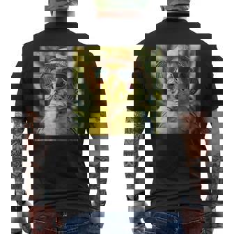 セキセイインコは休暇中、面白い動物、面白いオウム メンズTシャツ バックプリント - Kawaiitshirt