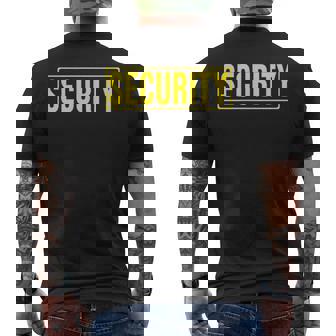 セキュリティ イベント スタッフ紛失防止ガード 保護 メンズTシャツ バックプリント - Kawaiitshirt