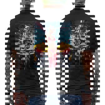 セクシーガールグラフィックtシャツ セクシーブロンドビキニモデル&車 メンズTシャツ バックプリント - Kawaiitshirt