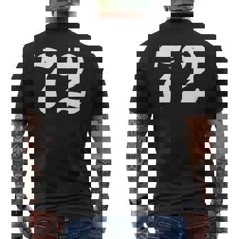 セブンティツー ナンバー 72 ナンバー メンズTシャツ バックプリント - Kawaiitshirt