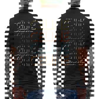 セリーヌ ファーストネーム My オーダーメイド 名前 メンズTシャツ バックプリント - Kawaiitshirt