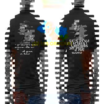 セ・レ・オルデナ・コメール・ププサス・デ・ロロコ、ナイーブ・ブケレ メンズTシャツ バックプリント - Kawaiitshirt