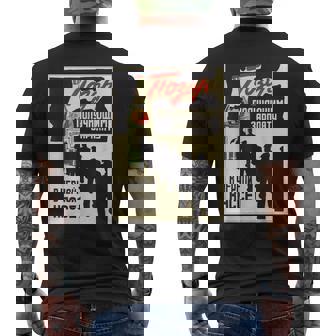 ソビエト連邦 プロパガンダポスター 未報告雇用 メンズTシャツ バックプリント - Kawaiitshirt