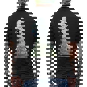 タイハクオウム 鳥 オウム メンズTシャツ バックプリント - Kawaiitshirt