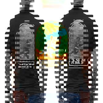 タスマン国立公園 ヴィンテージ タスマニアデビルアート メンズTシャツ バックプリント - Kawaiitshirt