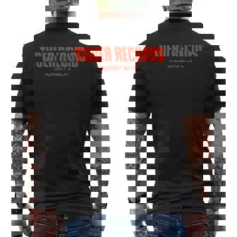 タワーレコード レトロ サンセット ブルバード ビンテージ音楽 ハリウッド メンズTシャツ バックプリント - Kawaiitshirt