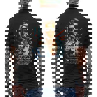 ターミネーター ポスター 映画 レトロf タイムトラベラー ゲーマー メンズTシャツ バックプリント - Kawaiitshirt