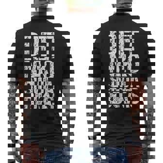 ダイエット ナコ シミュラ ブカス 面白い フィリピン人 メンズTシャツ バックプリント - Kawaiitshirt