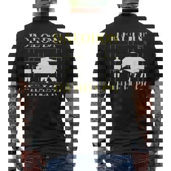 ダエオドン 地獄の豚 先史時代の絶滅した豚 メンズTシャツ バックプリント - Kawaiitshirt