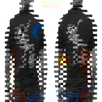 ダビング 水球 スケルトン ハロウィン 骨 ダブダンス メンズTシャツ バックプリント - Kawaiitshirt