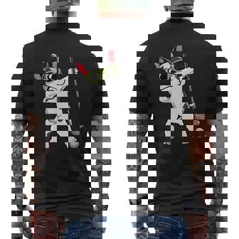 ダビングフレンチブルドッグゴルフフレンチドッグダブゴルファーギフト メンズTシャツ バックプリント - Kawaiitshirt