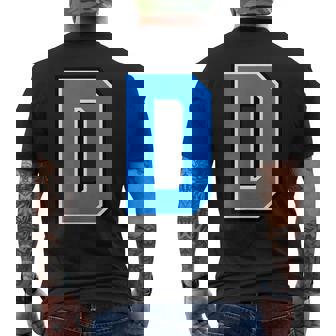 ダブリン郡 スカイブルー ネイビー アルファベット D ゲール語 フットボール ハーリング メンズTシャツ バックプリント - Kawaiitshirt