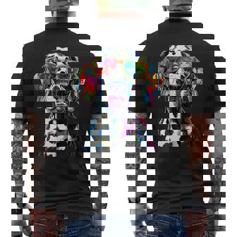 ダルメシアンとサングラスの犬 ダルメシアンが大好きです メンズTシャツ バックプリント - Kawaiitshirt