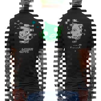 ダンゴウオ 緑ver 魚 かわいい おもしろ ネタ 海 魚好き プレセント メンズTシャツ バックプリント - Kawaiitshirt