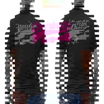 チアリーダー おもしろい チアリーディング チア練習 スポーツチーム メンズTシャツ バックプリント - Kawaiitshirt