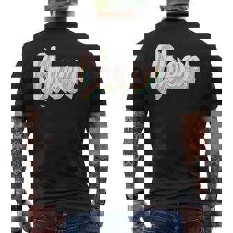 チアレトロチアリーダーチアリーディングチームギフト メンズTシャツ バックプリント - Kawaiitshirt