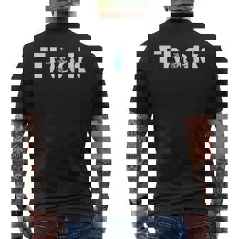 チェスは考える、チェスのデザイン、チェスプレーヤー、チェス メンズTシャツ バックプリント - Kawaiitshirt