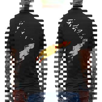 チキンおもちゃ ニワトリ 鶏 おもしろ ギャグ 服 メンズTシャツ バックプリント - Kawaiitshirt