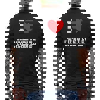 チキンレッグが大好き メンズTシャツ バックプリント - Kawaiitshirt