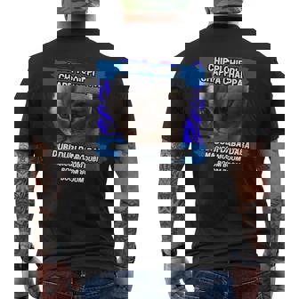 チッピ チッピ チャッパ チャッパ 踊る猫 ミーム メンズTシャツ バックプリント - Kawaiitshirt