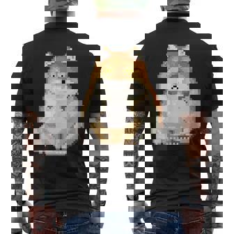 チベットスナギツネ ドット絵 ピクセルアート 虚無 ゲーム レトロゲーム ミーム メンズTシャツ バックプリント - Kawaiitshirt