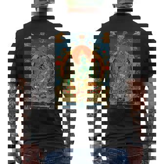 チベットタンカ サムサラ 曼荼羅 生命の輪 仏教 メンズTシャツ バックプリント - Kawaiitshirt