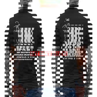 チャップリン Think Different メンズTシャツ バックプリント - Kawaiitshirt