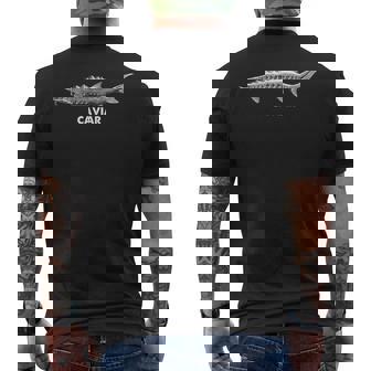 チョウザメの魚のキャビア メンズTシャツ バックプリント - Kawaiitshirt