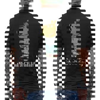 チル・ガイ・ドッグ・ティー・ファニー・チル・ガイ・ミーム メンズTシャツ バックプリント - Kawaiitshirt