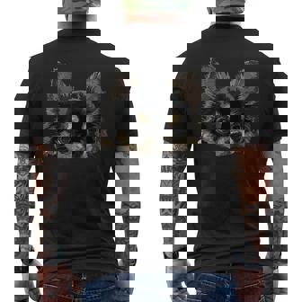 チワワ ロングヘア チワワ 子犬 犬好き ママ パパ メンズTシャツ バックプリント - Kawaiitshirt