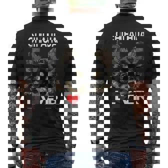 チワワ 長髪好き チワワ 長髪 チワワ メンズTシャツ バックプリント - Kawaiitshirt