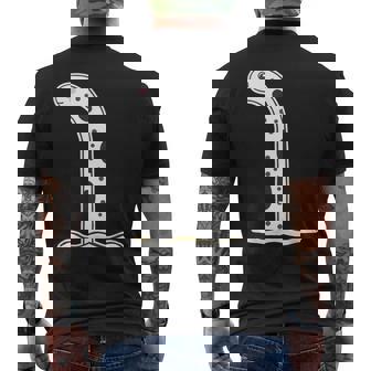 チンアナゴ（Big ビッグ）【どうぶつフレンズ】魚 水族館の生き物 かわいい 面白い 動物 イラスト キャラクター メンズTシャツ バックプリント - Kawaiitshirt