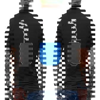 チンアナゴ（いん・ざ・ぽけっと）【どうぶつフレンズ】魚 水族館の生き物 かわいい 面白い 動物 チンアナゴ イラスト メンズTシャツ バックプリント - Kawaiitshirt