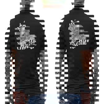 チンチラ-かわいいペット メンズTシャツ バックプリント - Kawaiitshirt