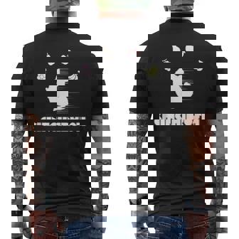 チンチラッシュ Chinchirush チンチラ 小動物 Animal メンズTシャツ バックプリント - Kawaiitshirt