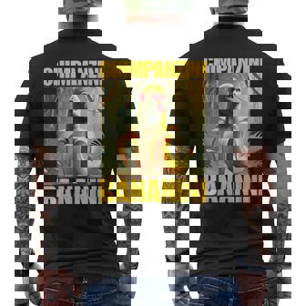 チンパンジーニ バナニーニ イタリアのブレインロットミーム メンズTシャツ バックプリント - Kawaiitshirt