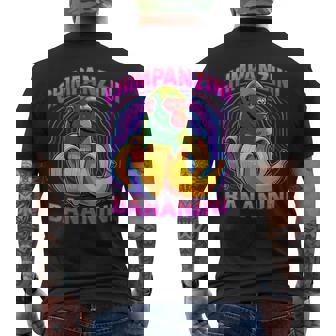 チンパンジーニ バナニーニ イタリアのブレインロットミーム メンズTシャツ バックプリント - Kawaiitshirt