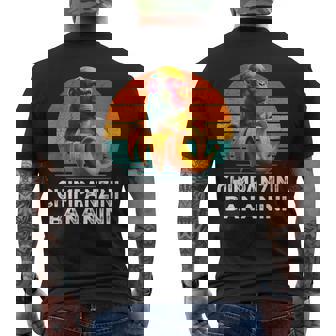 チンパンジーニ バナニーニ イタリアン ブレイン ミーム チンパンジーニ メンズTシャツ バックプリント - Kawaiitshirt