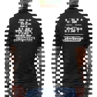 チーム ブラボ 生涯会員 面白い 家族 姓 メンズTシャツ バックプリント - Kawaiitshirt