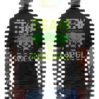 チーム ブロッコリー ビーガン ベジタリアン 植物ベース 野菜 メンズTシャツ バックプリント - Kawaiitshirt