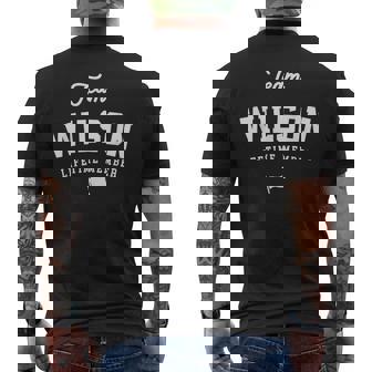 チームウィルソン生涯メンバーファニーネームウィルソン メンズTシャツ バックプリント - Kawaiitshirt