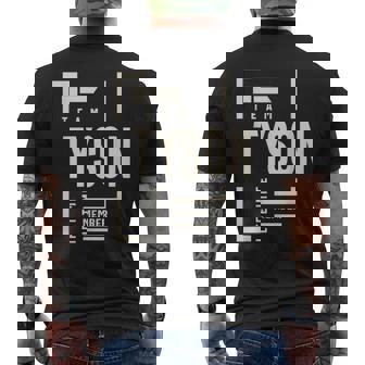 チームタイソン生涯メンバータイソン名 メンズTシャツ バックプリント - Kawaiitshirt