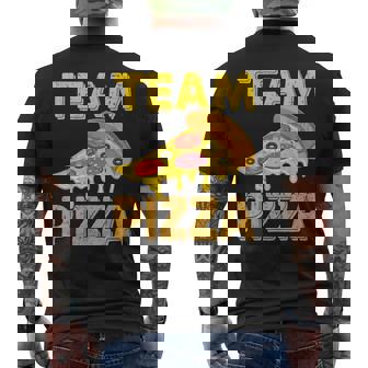 チームピザ メンズTシャツ バックプリント - Kawaiitshirt
