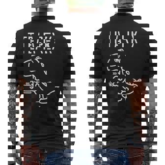 ティーレックス ファニーt-Rex ティラノサウルス 恐竜 メンズTシャツ バックプリント - Kawaiitshirt