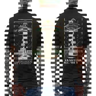 テイク・ミー・ウィズ・ユー エイリアン Ufo クローズエンカウンター ロズウェル エリア51 長袖tシャツ メンズTシャツ バックプリント - Kawaiitshirt