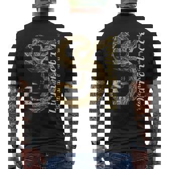 テキサス・ガラガラヘビ・クロタラス・アトロックス・アダマンテウス メンズTシャツ バックプリント - Kawaiitshirt