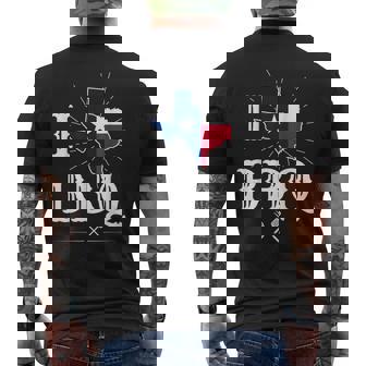 テキサス州旗 バーベキューギフト テキサスバーベキュー メンズTシャツ バックプリント - Kawaiitshirt