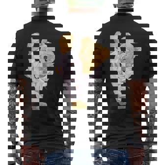 テディ空手ベア メンズTシャツ バックプリント - Kawaiitshirt